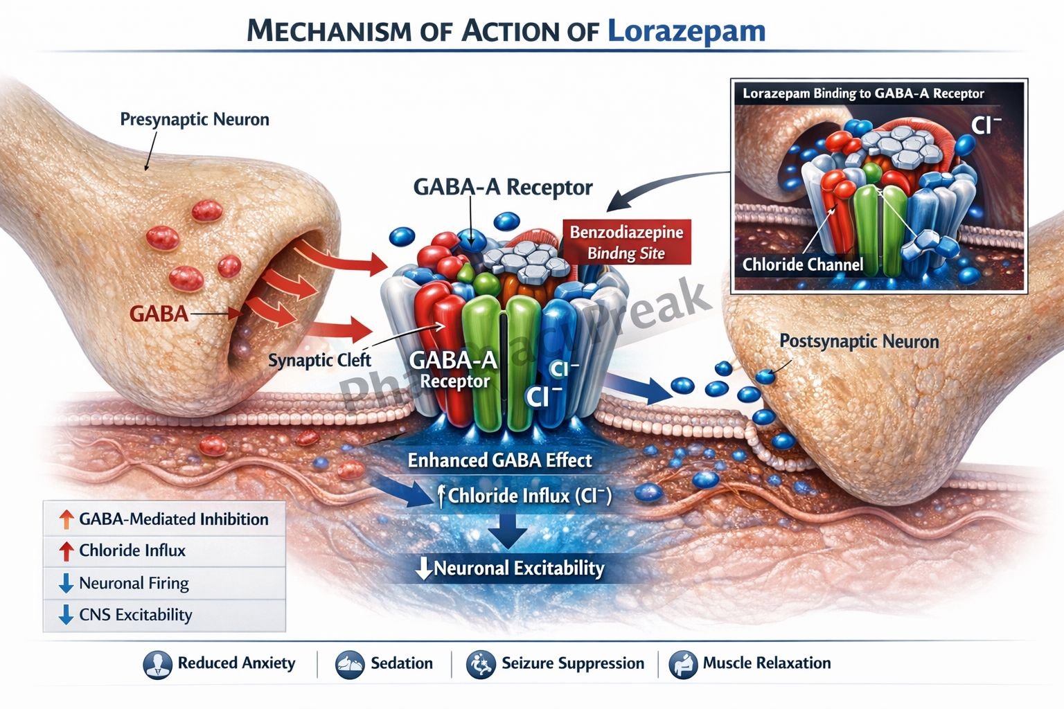 Mechanism of Action of Lorazepam