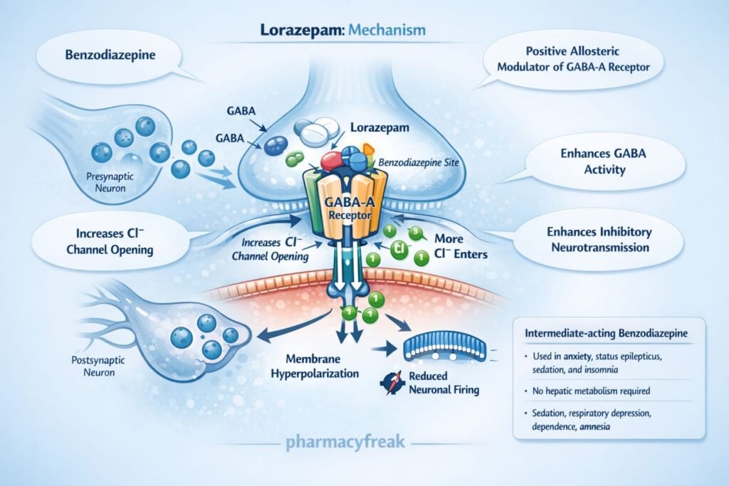 MOA of Lorazepam