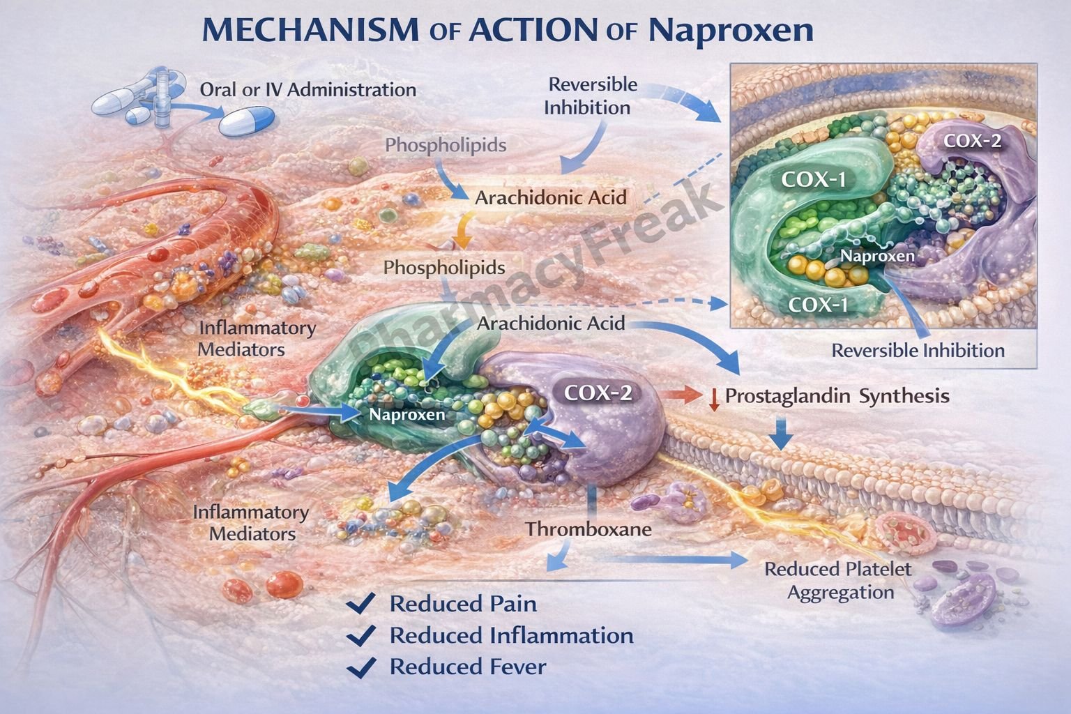 MOA of Naproxen