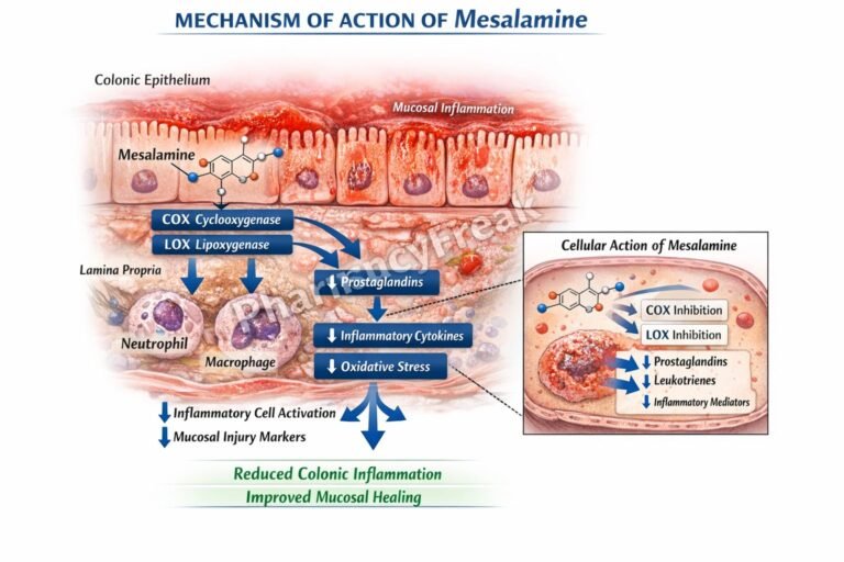 Mechanism of Action of Mesalamine