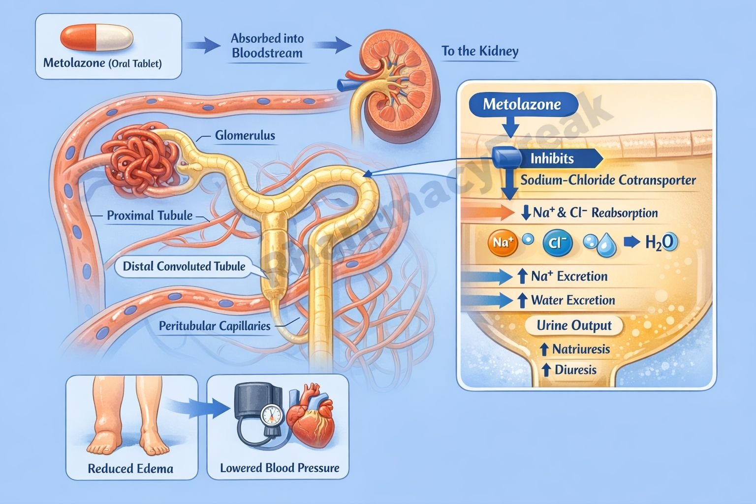 Mechanism of Metolazone action