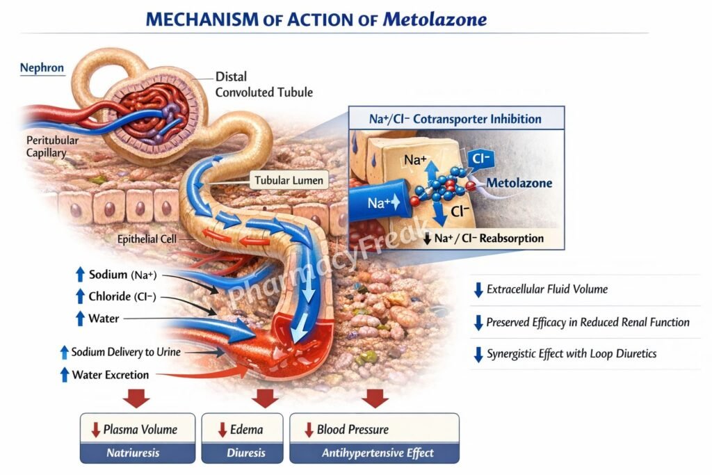 MOA of Metolazone