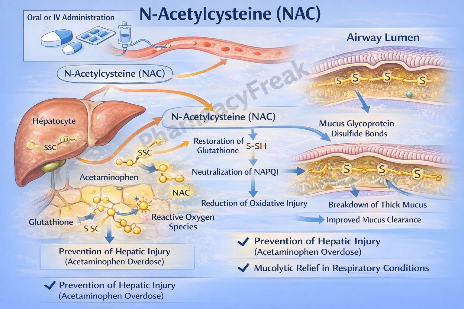 Mechanism of Action of N-Acetylcysteine