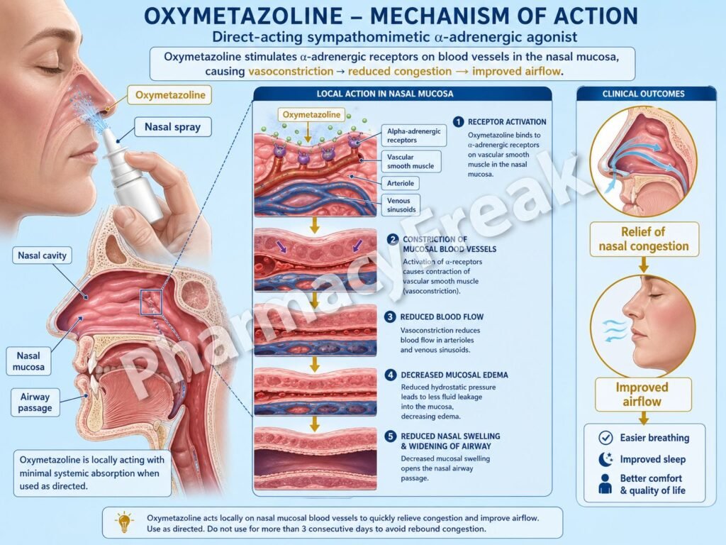 MOA of Oxymetazoline