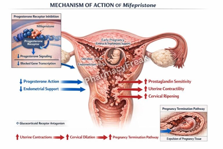 MOA of Mifepristone