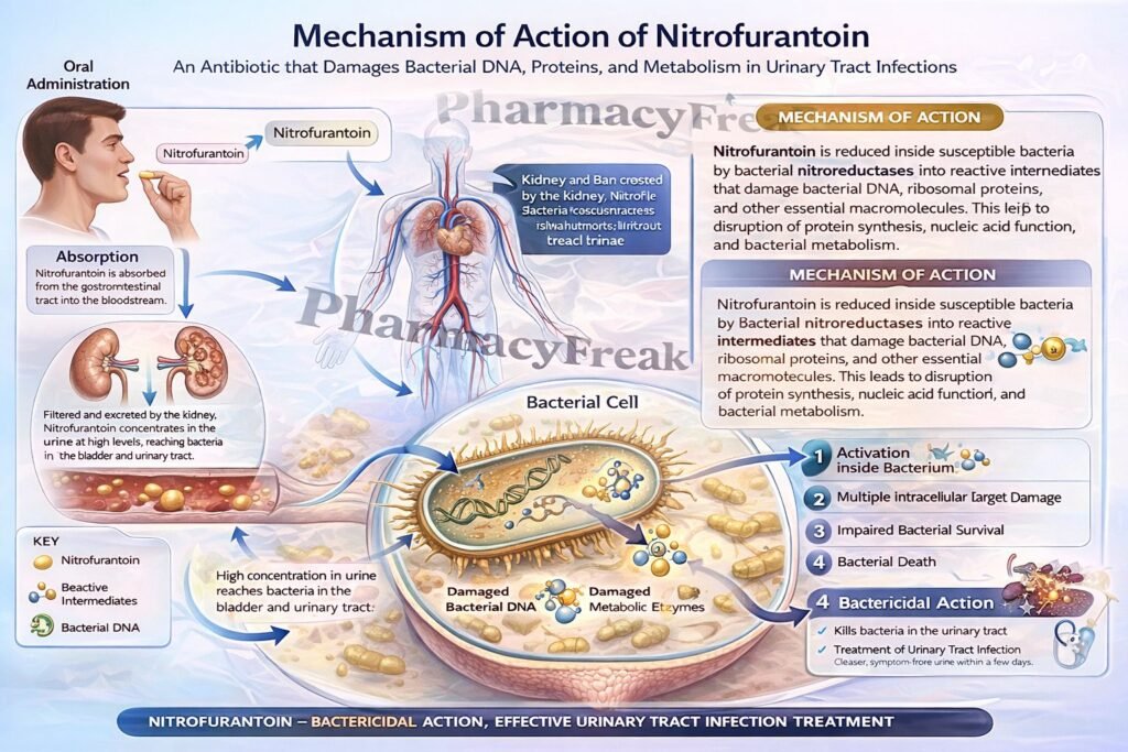 MOA of Nitrofurantoin