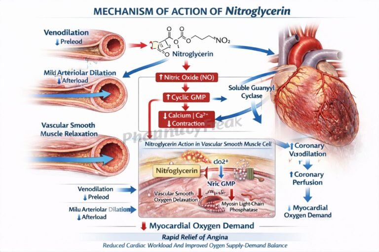 Mechanism of Action of Nitroglycerin