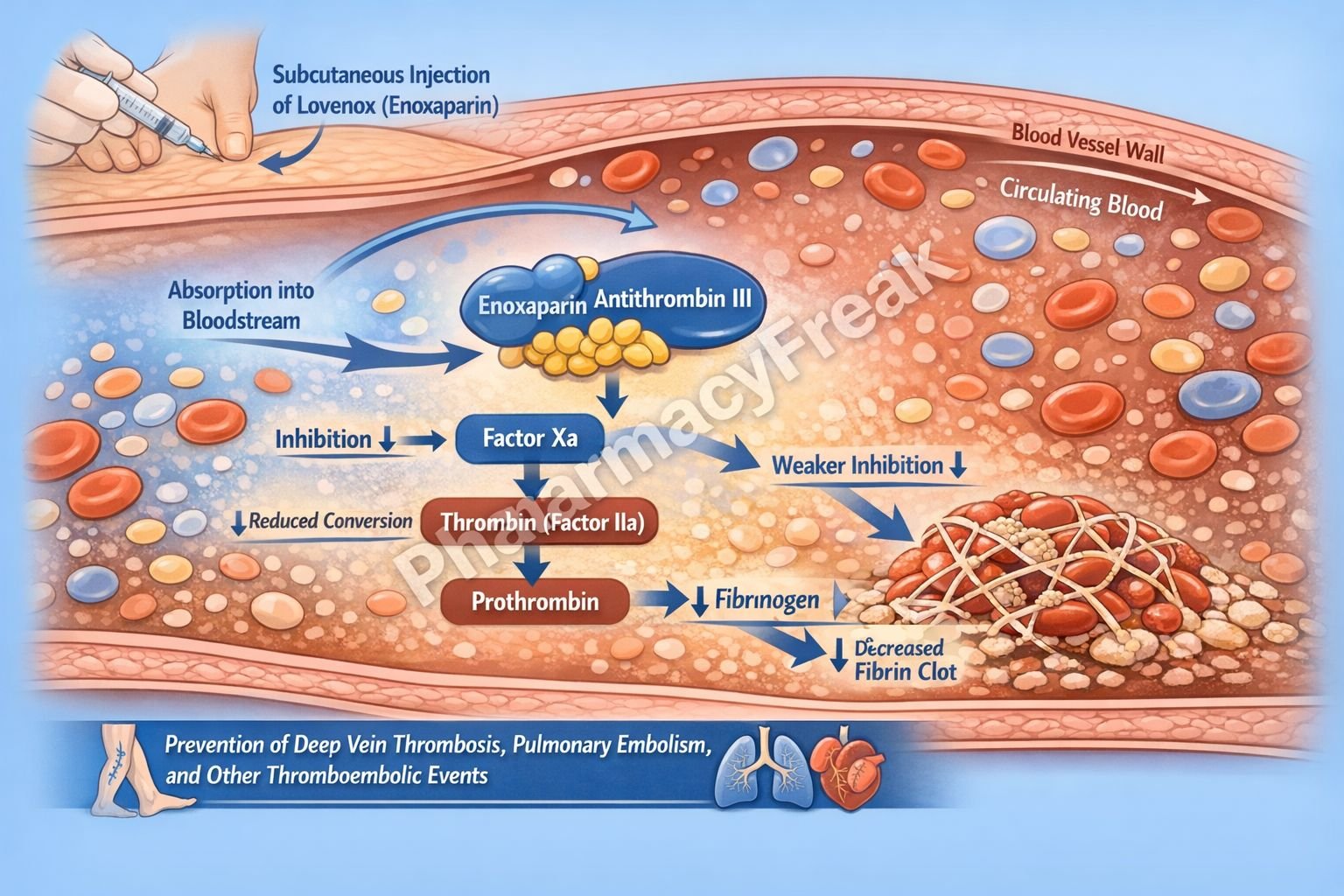 Mechanism of Action of Enoxaparin
