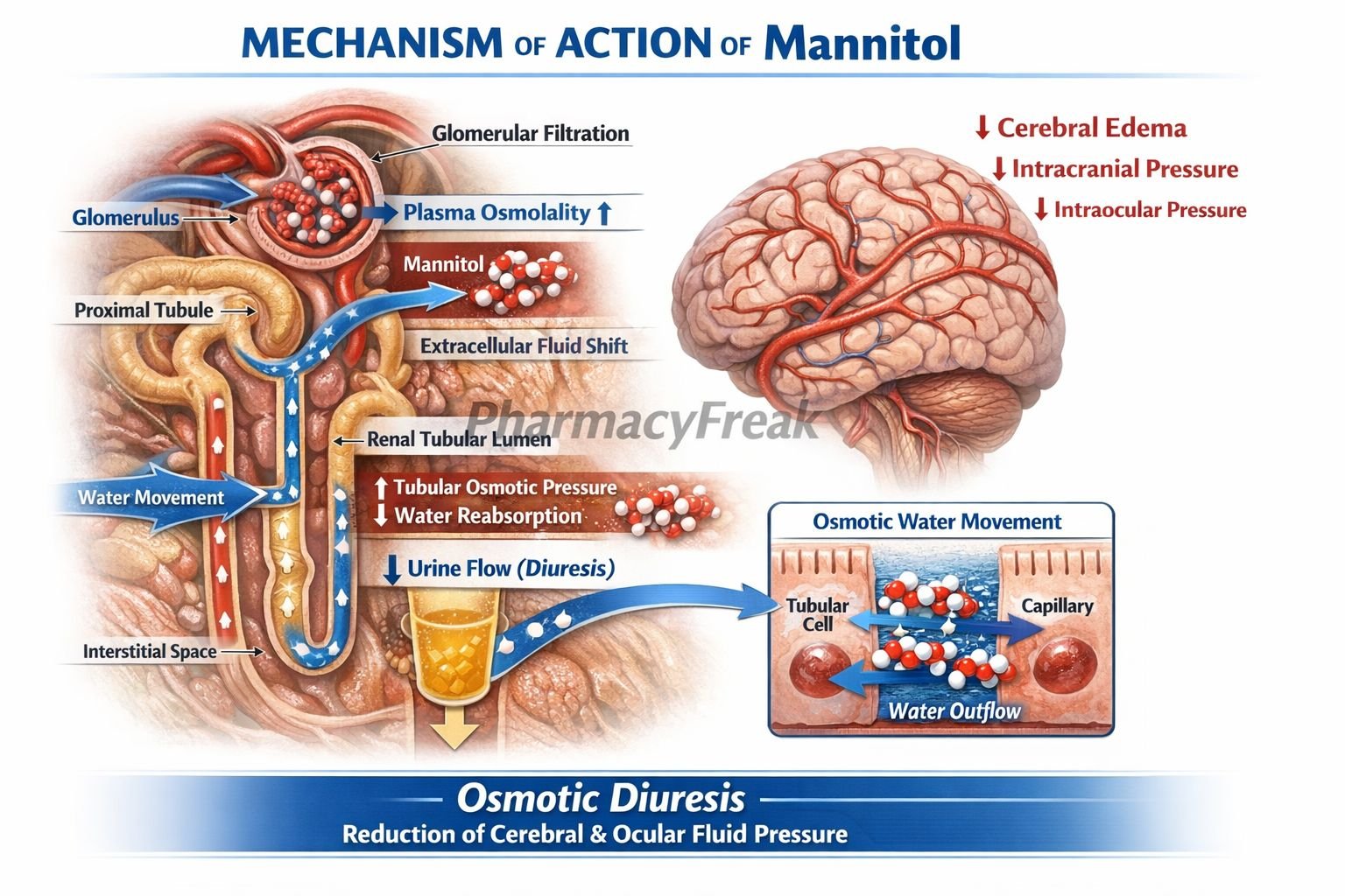 Mechanism of Action of Mannitol