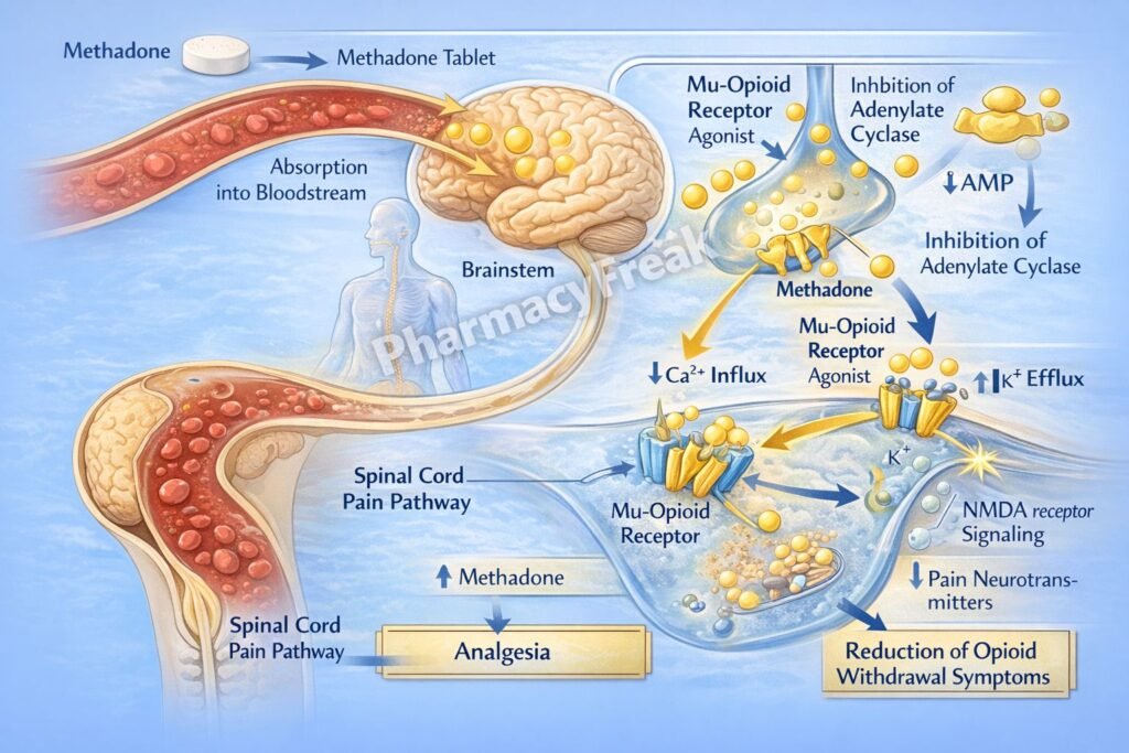 Mechanism of Action of Methadone