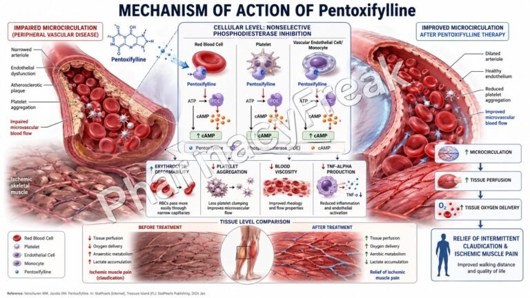 MOA of Pentoxifylline