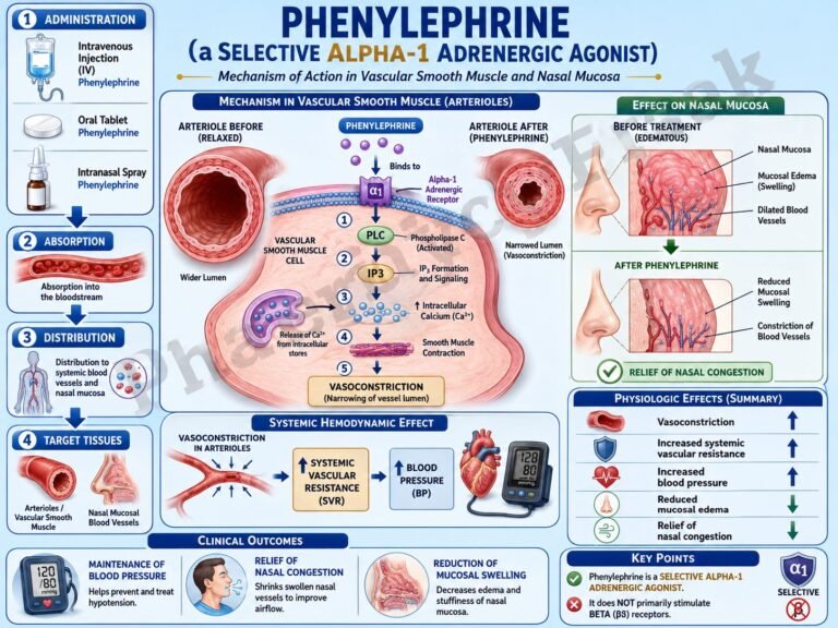 Mechanism of Action of Phenylephrine