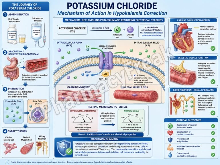 MOA of Potassium Chloride