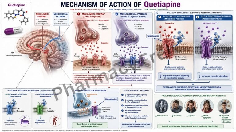 MOA of Quetiapine