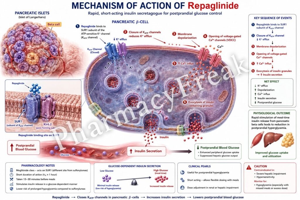 MOA of Repaglinide