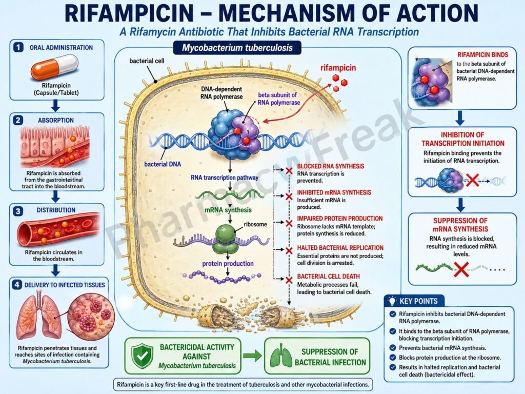 MOA of Rifampicin