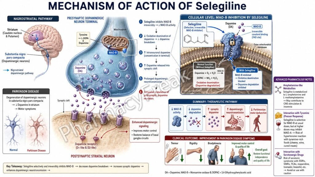 Mechanism of Action of Selegiline