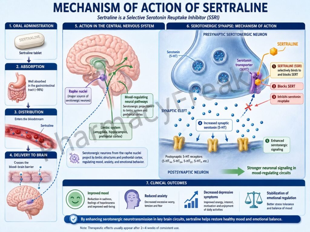 MOA of Sertraline