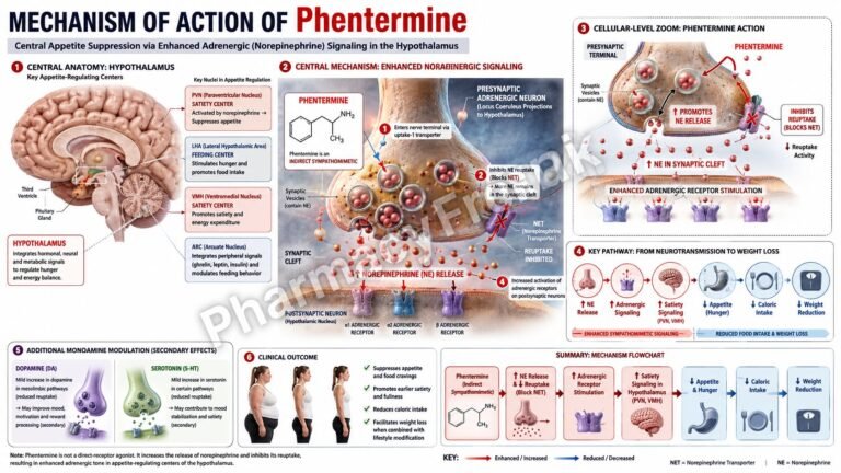 MOA of Phentermine