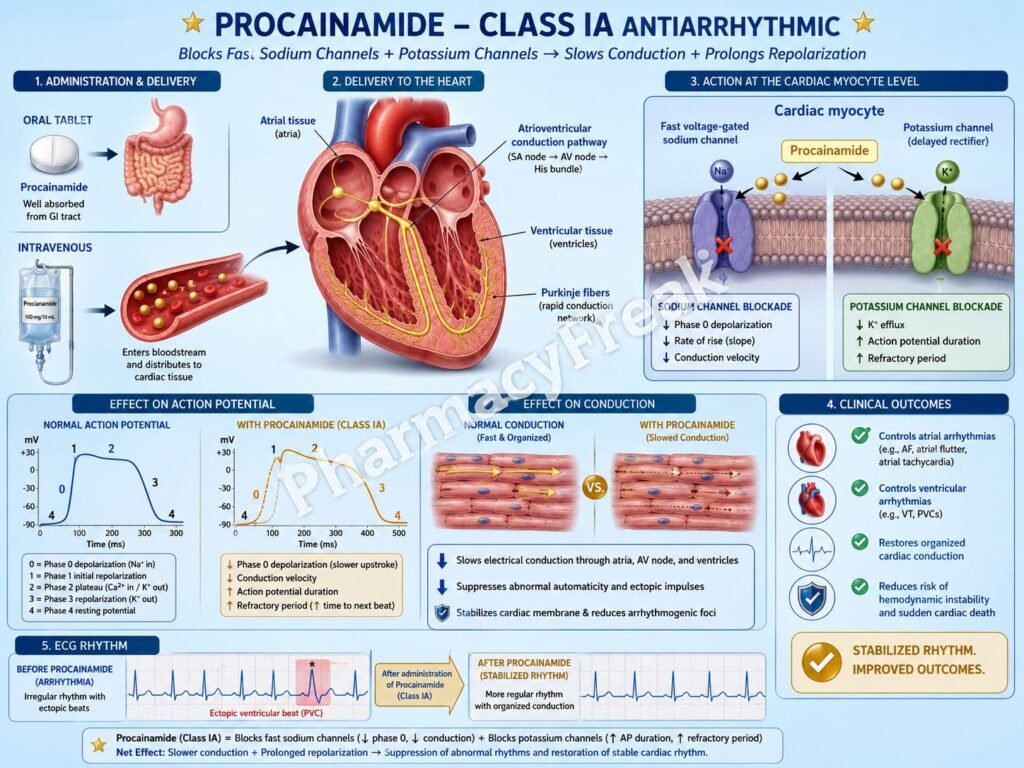 MOA of Procainamide