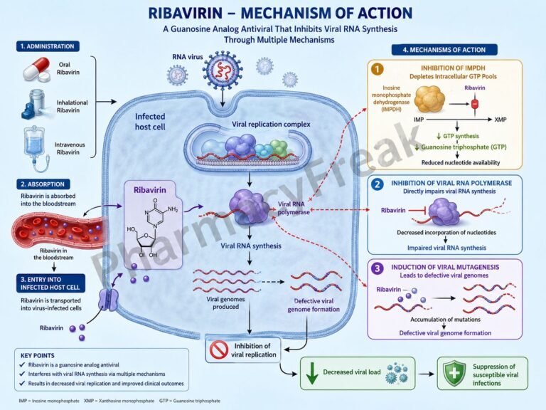Mechanism of action of Ribavirin