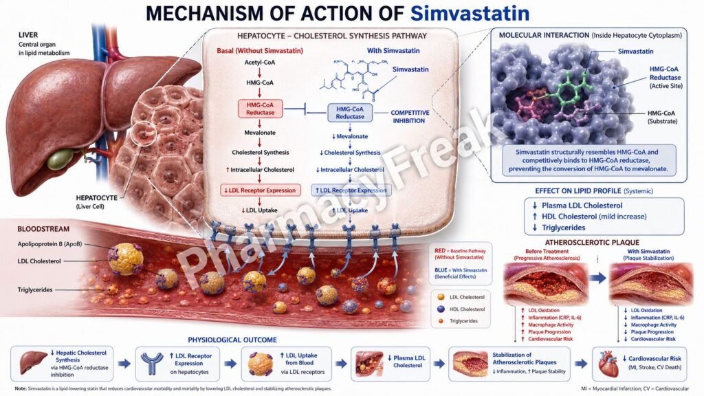 MOA of Simvastatin