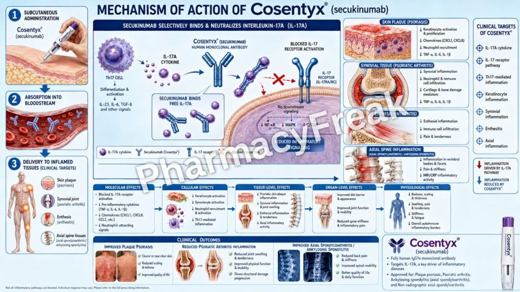 Mechanism of Action of Cosentyx