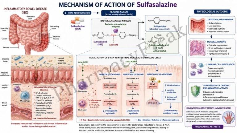 MOA of Sulfasalazine