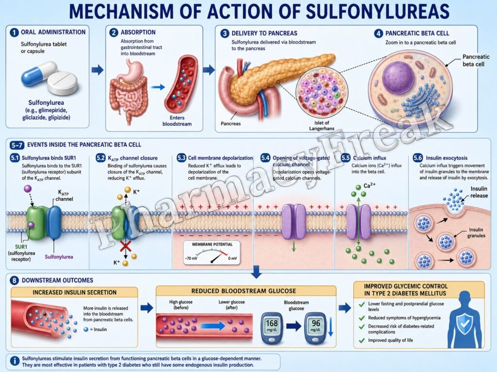 Mechanism of action of Sulfonylureas