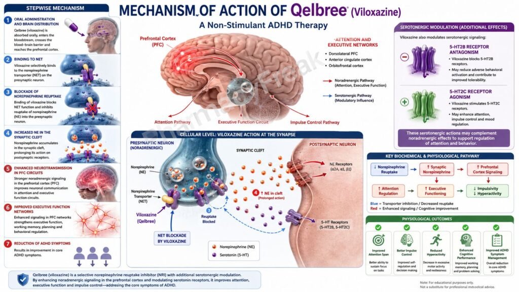 Qelbree Mechanism of Action