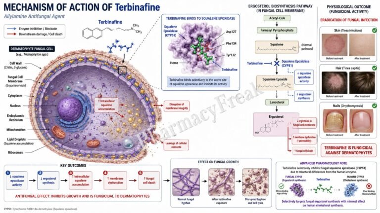 MOA of Terbinafine