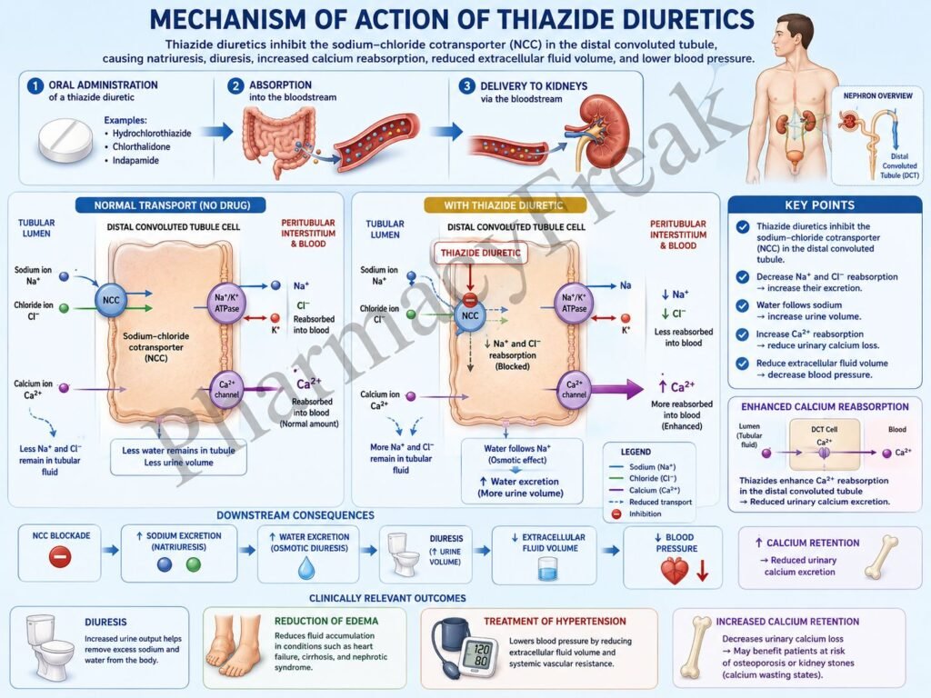 MOA of Thiazide Diuretics