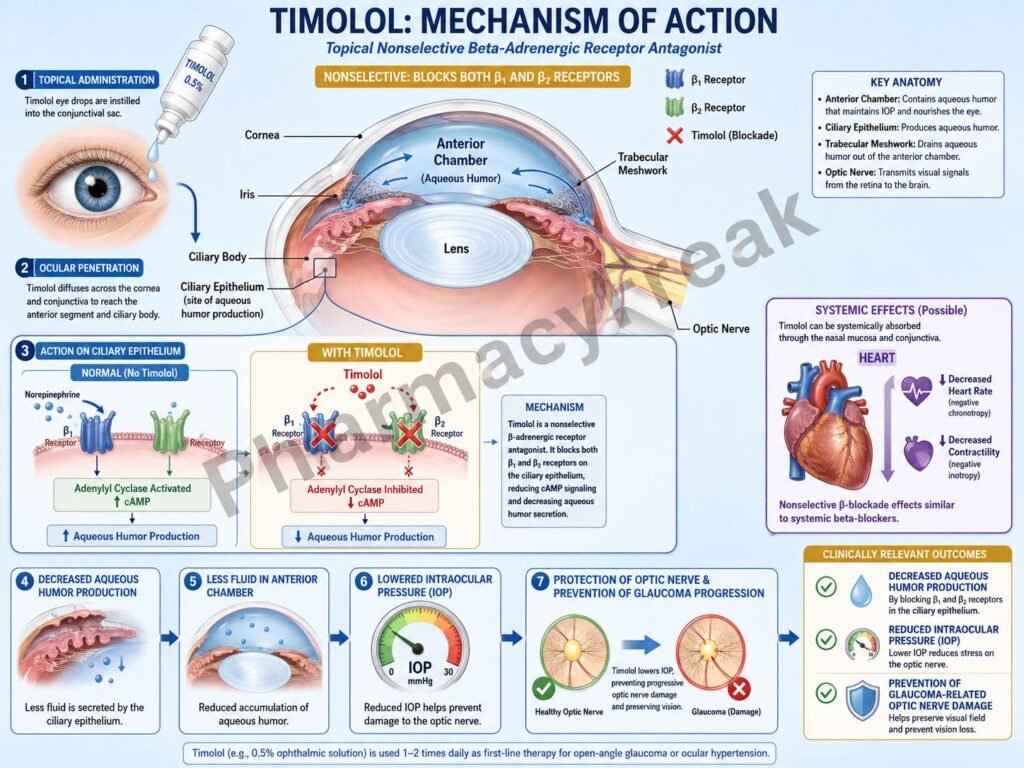 Timolol pharmacology