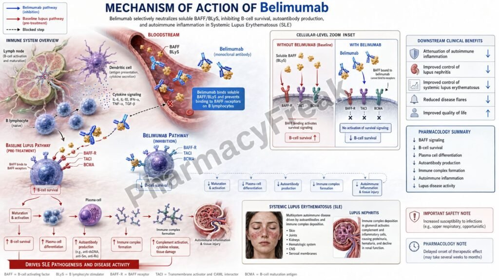 Mechanism of Action of Belimumab