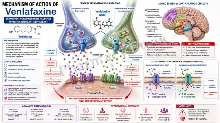 Mechanism of Action of Venlafaxine