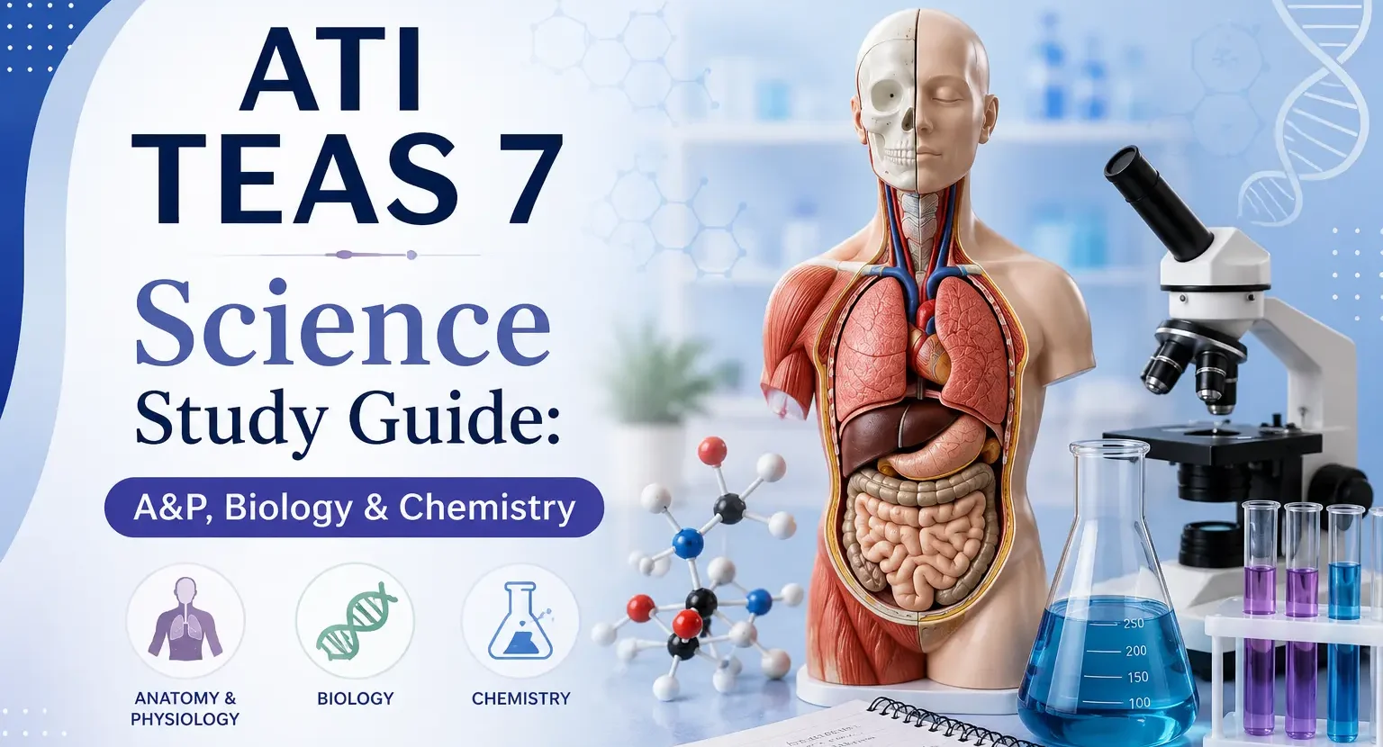 ATI TEAS 7 Science Study Guide: A&P, Biology & Chemistry