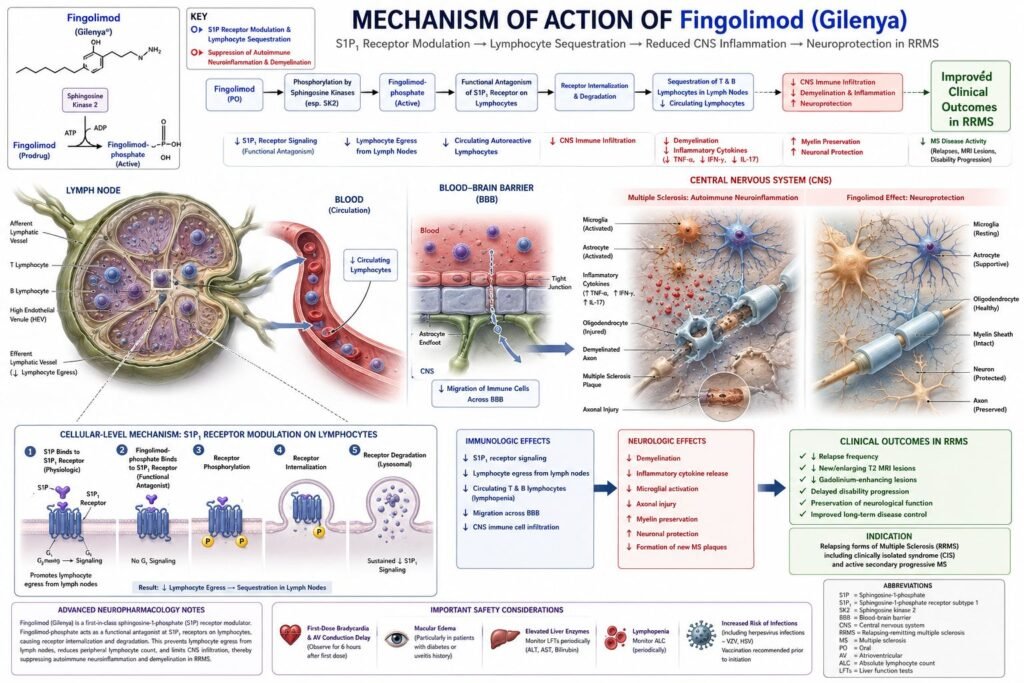 Mechanism of Action of Fingolimod