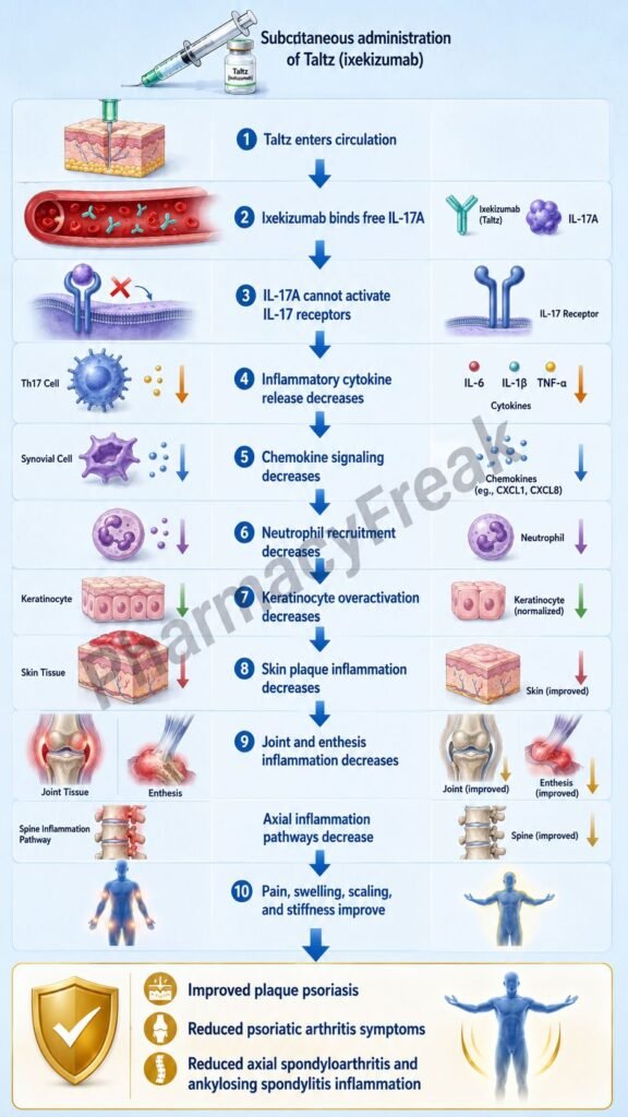 Mechanism of Action of Taltz Flowchart