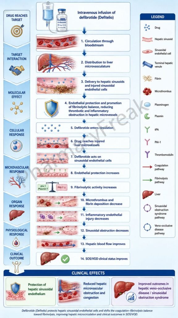 Mechanism of Action of Defibrotide Flowchart
